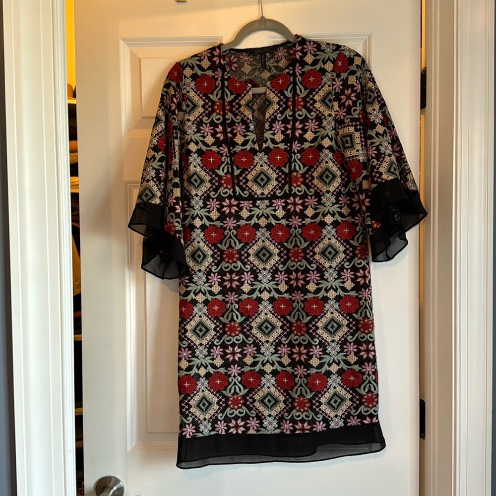 BCBG Embroidered Dress